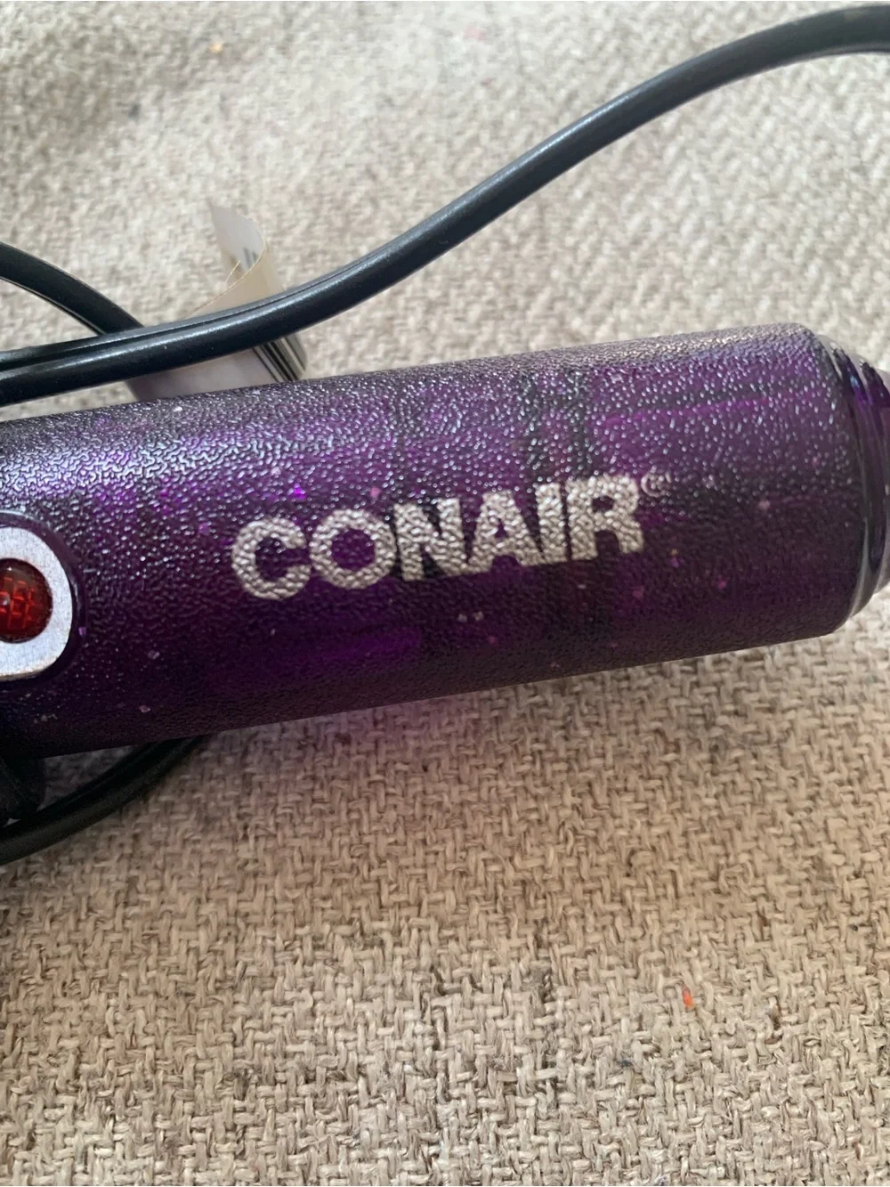 Conair Supreme Curling Iron with Purple Handle & Chrome Barrel